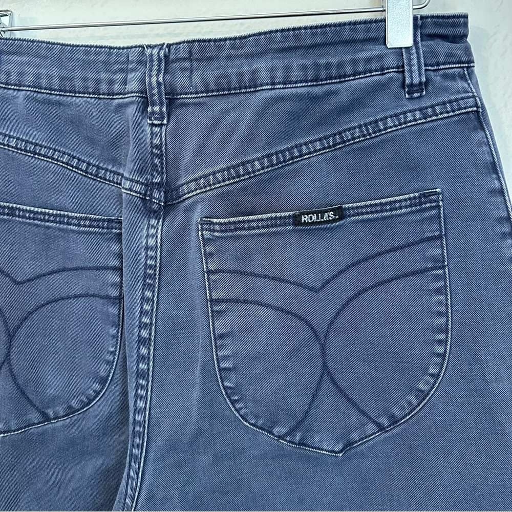 Rolla’s Sailor High Rise Wide Leg Ankle Length Jeans W/Patch Front Pockets, 31 - Picture 10 of 14